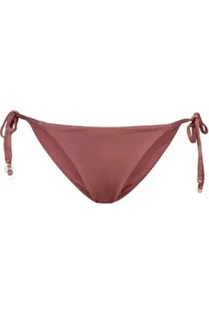 HUGO BOSS Bikini-Hose BELLA SIDE TIE mit Metalllogo rot XL