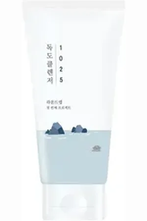 Round Lab Gesichts-Reinigungsschaum 1025 Dokdo Foam Cleanser - Sanfte Tiefenreinigung, 1-tlg., 74 natürliche Mineralien, pH-neutral, hypoallergen, tiefenwirksam