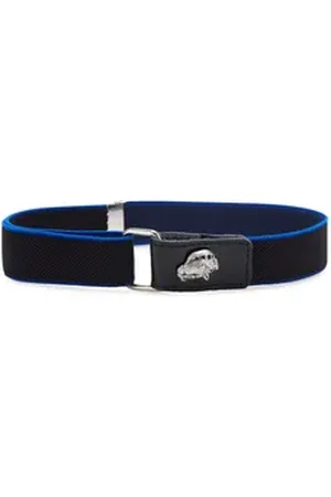 Ladeheid Stoffgürtel Jungen Gürtel Elastik-Gürtel 1-6 Jahre 34-65 cm P15S blau|schwarz