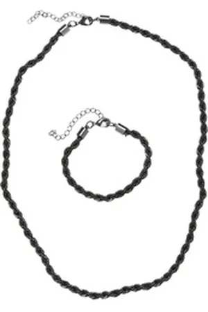 Urban classics Edelstahlkette Damen Charon Intertwine Necklace And Bracelet Set goldfarben