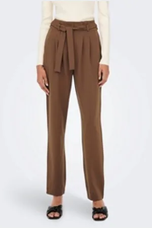 JACQUELINE DE YONG Stoffhose Elegante High Waist Stoffhose Paperback Marlene Pants JDYTANJA JDYTANJA PANT JRS NOOS braun|schwarz XXS / 34L