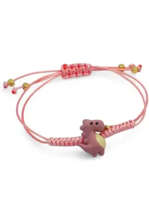 Eyecatcher Armkette Dinosaurier Armband Lila Rosa oder Grün One Size Stoff rosa