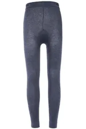Ewers Strickstrumpfleggings Legging Uni blau 170-176