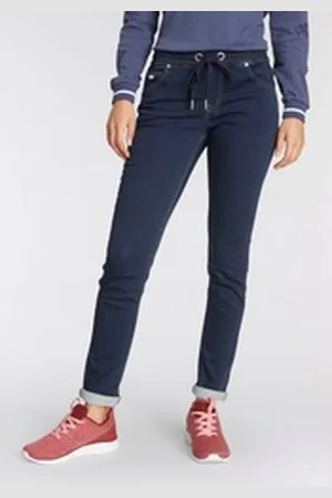 KangaROOS Jogg Pants entspannte Passform, weite Beinform blau 36