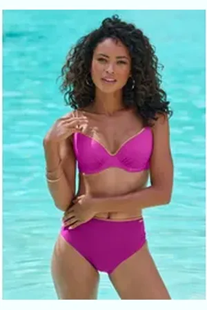 Bruno Banani Bikini-Hose Milano mit kupferfarberner Paspel rosa 36