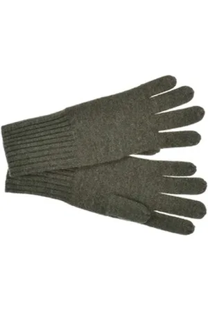 Seeberger Strickhandschuhe Cashmere Fingerhandschuhe 18603-0 grün
