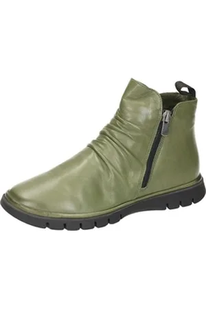 Manitu Stiefeletten Stiefelette aus echtem Leder grün 36 EU