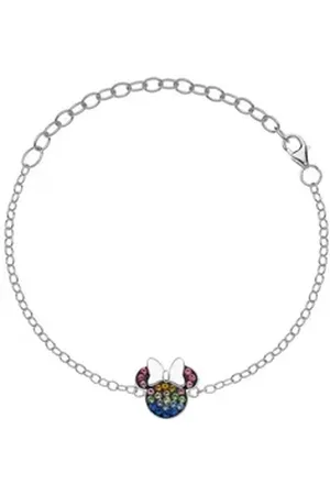 Disney Armband Kinder Armband Minnie Mouse © bunt Kristall Farbsteine bunt