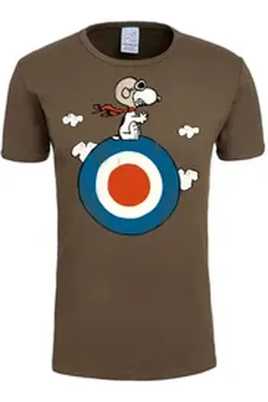 LOGOSHIRT T-Shirt Peanuts - Snoopy Pilot mit lizenziertem Print bunt XS