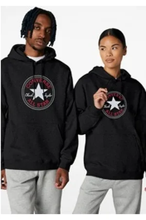 Converse Kapuzensweatshirt STANDARD FIT CENTER FRONT LARGE CHUCK Unisex schwarz L