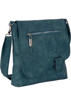 Bag Street Sporttasche Damentasche Umhängetasche Handtasche Schultertasche, als Schultertasche, Umhängetasche tragbar blau