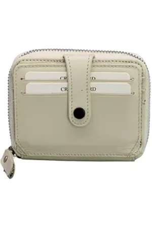 Adel Bags Geldbörse Julia Geldbörse aus echtem Leder. Portemonnaie mit Reissverschluss beige