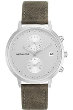 Watchpeople Multifunktionsuhr Cosmo WP 047-01, flach, Datumsanzeige, Dual-Time, easy release Band
