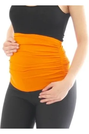 Yeset Bauchband Bauchband Bauch-Bund Band Gürtel Umstands-Mode Hosenerweiterung orange