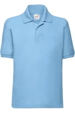 Fruit Of The Loom Poloshirt Kids 65/35 Polo blau 140