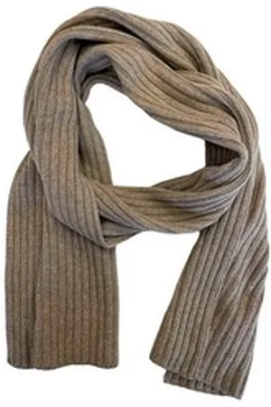 Carlo Monti Strickschal, Klassischer Rippenstrick beige