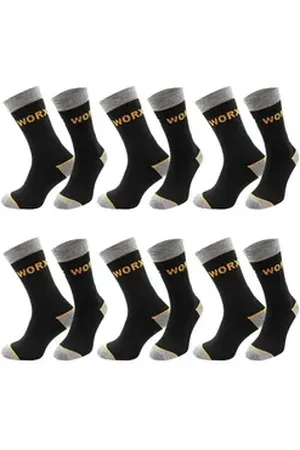 Chili Lifestyle Arbeitssocken WORX Herren Funktionssocken robust mit Polsterung schwarz (Multipack, 6-Paar, ein Design) verstärkt, atmungsaktiv gelb|grau|schwarz 43-46