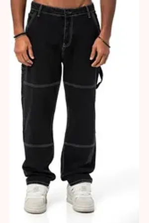 Redbridge Weite Jeans Red Bridge Herren Baggy Jeans Hose Denim Pants 5-Pocket-Style schwarz W32L34