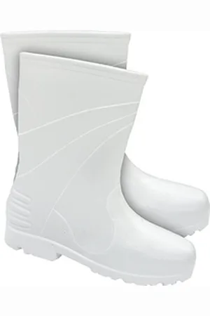 LEMIGO Damen Winter Gummistiefel gefüttert weiß Arbeitsschuh wasserdicht 42 EU