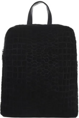 Ital-Design Schultertasche Mittelgroße, Damentasche Freizeittasche schwarz