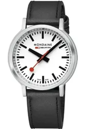 Mondaine Mechanische Uhr stop2go Herrenarmbanduhr