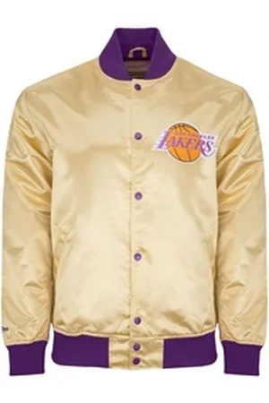 Mitchell & Ness Windbreaker Satin Los Angeles Lakers gold goldfarben XXL