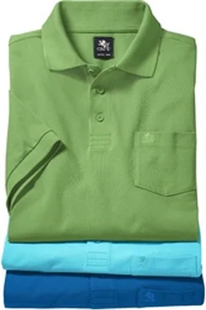 Otto Kern Poloshirt (Packung, 3er-Pack) aus reiner Baumwolle bunt XXL