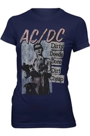 AC/DC T-Shirt Vintage DDDDC Dirty Deeds Done Dirt Cheap blau XL