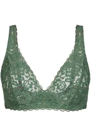 Calida Bügelloser BH Natural Comfort Lace Damen (1-tlg) grün 85