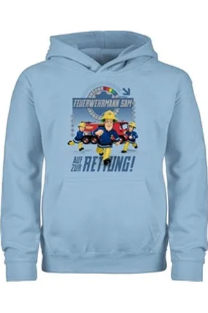 Shirtracer Hoodie Auf zur Rettung Feuerwehrmann Sam Jungen blau 128 (7/8 Jahre)