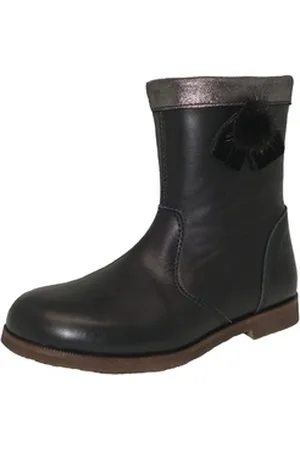 Clic! Stiefeletten 9270 Mädchen Leder Kinder Schuhe Schwarz Schnürstiefelette EUR 30
