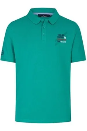 Daniel Hechter Poloshirt (1-tlg) Knopfleiste am Kragen grau M