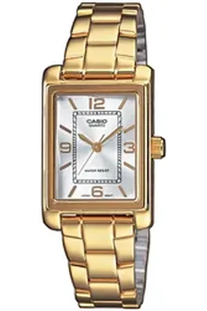 Casio TIMELESS COLLECTION Quarzuhr LTP-1234PG-7AEG, Armbanduhr, Damenuhr, analog, Edelstahlarmband goldfarben