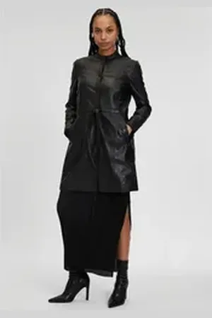 Mauritius Lederweste GWVivika mit 2-Wege-Reißverschluss, Zipper-Detail, Wattierung schwarz XXXL