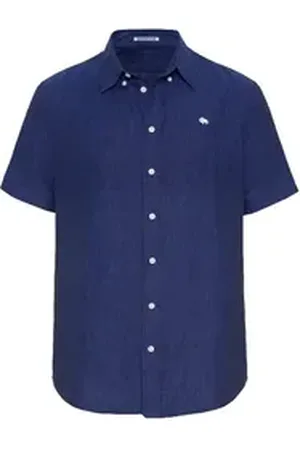 Colorado Denim Langarmhemd mit kurzen Ärmeln blau 2XL
