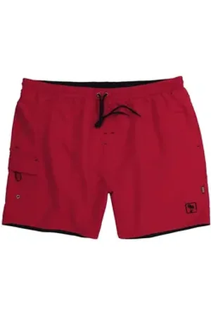 Adamo Badeshorts Badebermuda Übergröße rot rot 3XL