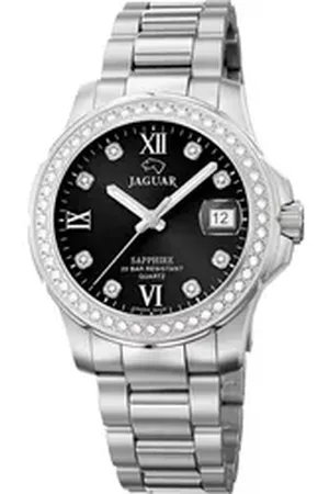 Jaguar Quarzuhr Damen Armbanduhr Cosmopolitan, (Analoguhr), Damen Armbanduhr rund, Edelstahlarmband silber, Fashion silberfarben