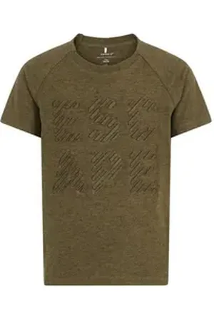 NAME IT T-Shirt Jungen T-Shirt mit Prägung "ESCAPE" grün (1-tlg) sportlicher Schnitt grün 116
