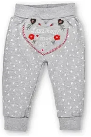 BONDI Trachtenkleid Trachtenhose Baby/Kleinkind - LAUSMADL - hellgrau grau 86