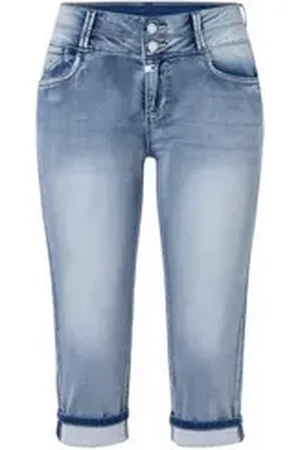 Timezone Caprijeans EnyaTZ - aqua blue wash blau 31