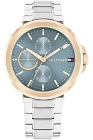 Tommy Hilfiger Multifunktionsuhr LORI 1782754, Quarzuhr, Armbanduhr, Damenuhr, Edelstahlarmband, Edelstahlarmband silberfarben