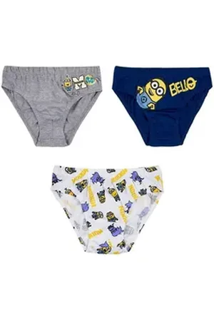 Minions Slip Minions Jungen Unterhosen Slips 3 er Pack Schlüpfer Gr. 104 116 128 140 Kinder Unterwäsche 4 5 6 7 8 Jahre 116