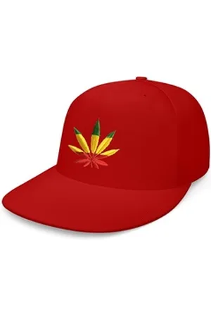 Blondie & Brownie Beanie Unisex Erwachsene Cannabis Reggae Jamaica Gras Patch Stick rot