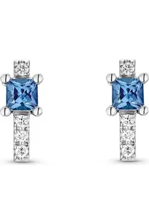 GUIA Paar Ohrstecker Damen-Ohrstecker 585er Weißgold 8 Diamant