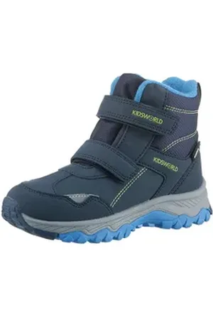 Kidsworld Hanko V Winterboots Klettstiefel, Winterstiefel mit kuscheligem Warmfutter blau 30 EU