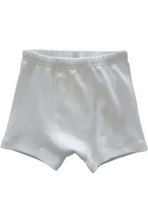 Hermko Boxer 2900 4er Pack Jungen Pants - reine Bio-Baumwolle weiß 140