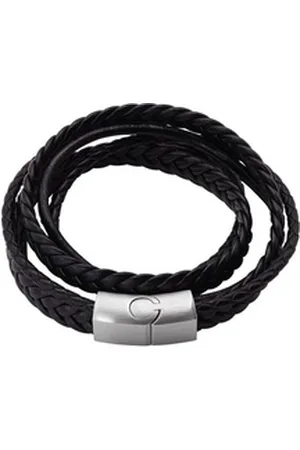 Heideman Armband Lewis silberfarben (Armband, inkl. Geschenkverpackung), Layering Armband Männer silberfarben 17 cm