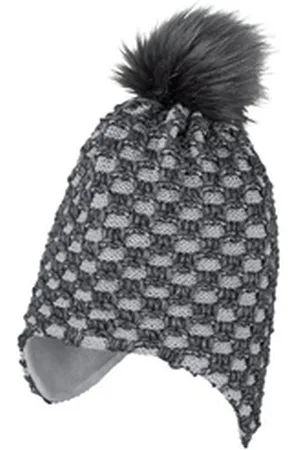 Sterntaler ® Strickmütze Inka-Mütze Rautenmuster (1-St) silberfarben 53 cm