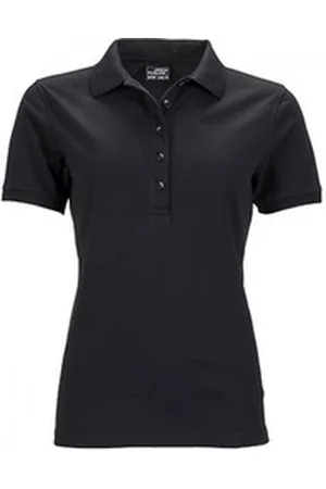James & Nicholson Poloshirt Damen Elastic Polo Piqué / Taillierter Schnitt S