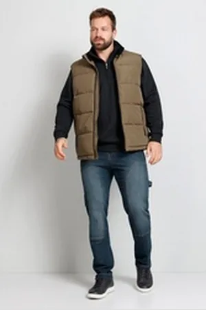 Boston Park Steppweste Steppweste Stehkragen Zipper bis 74 beige|grau 72